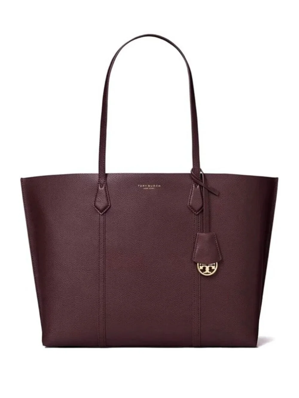 Perry Triple Compartment Leather Shoulder Tote